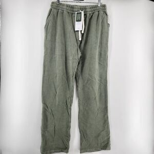 Threads 4 Thought Men's Light Green Medium French Terry Pants NWT
